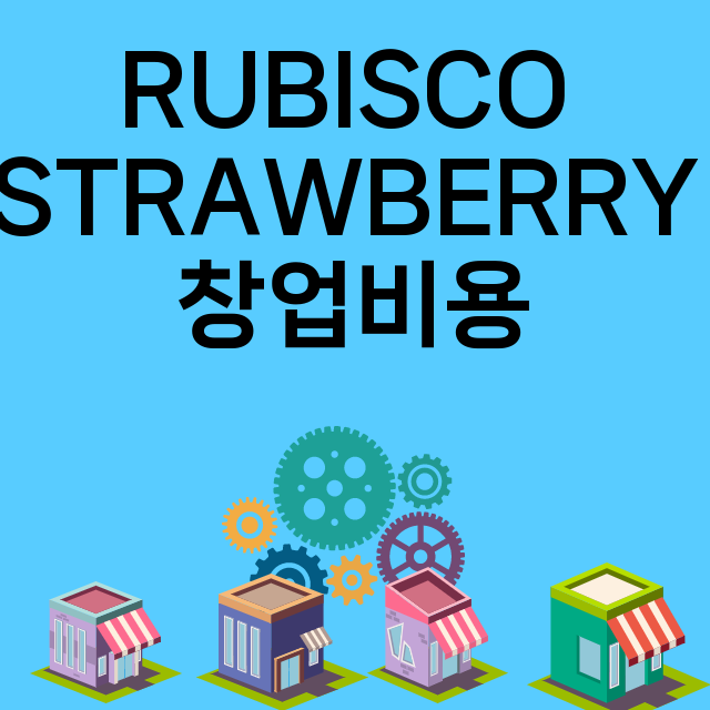 RUBISCO STRAWBERRY_창업비용_평균매출_가맹비_보증금_점포수